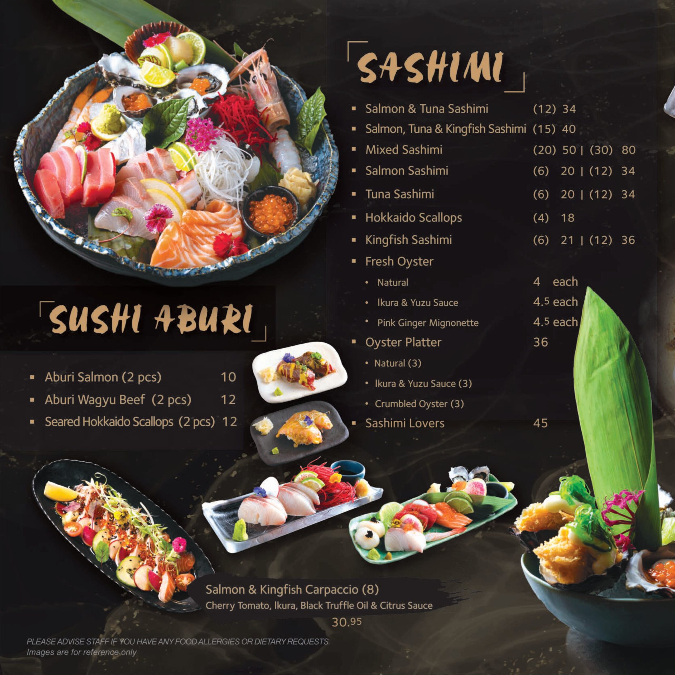 Menu Coomera - Kamikaze
